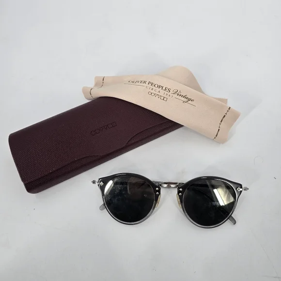 Oliver Peoples OV5184S OP-505 Sun Silver Sunglasses with Case and Cloth - Picture 1 of 8